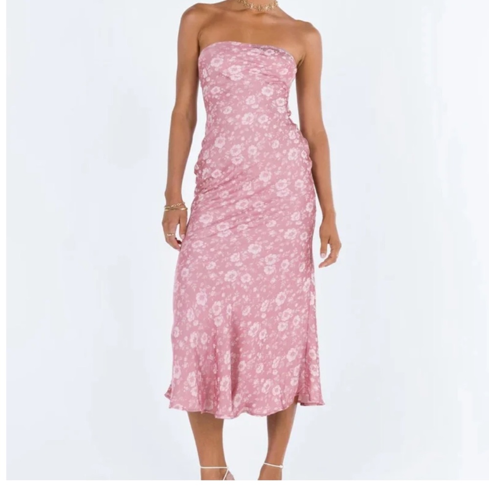 Salvin strapless maxi dress